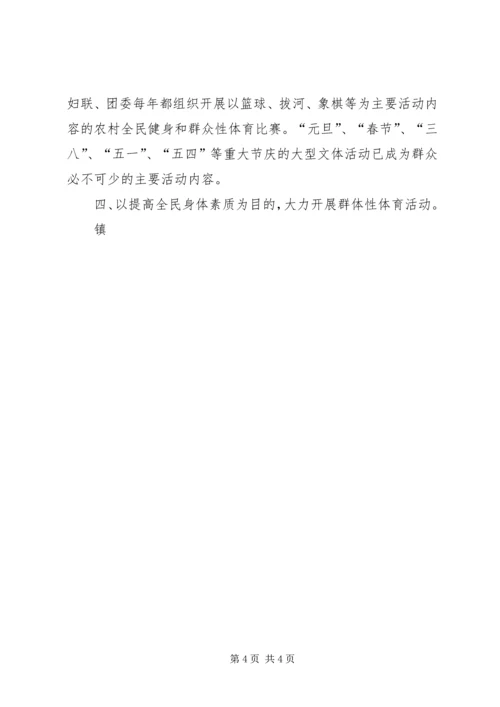 体育健身工程试点乡镇申报材料 (4).docx