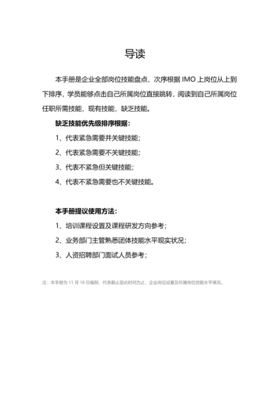 岗位技能盘点手册模板.docx