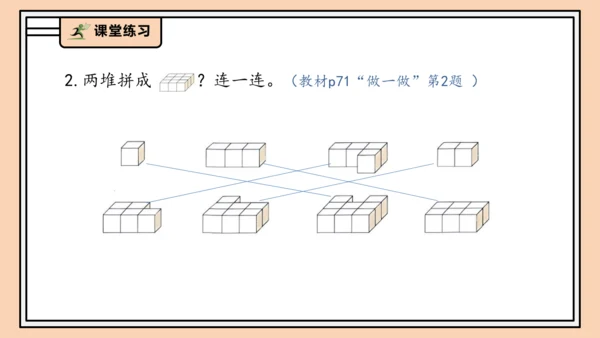 【课堂无忧】人教版一年级上册-3.2 立体图形的拼搭（课件）(共37张PPT)