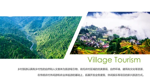 乡村旅游规划新农村建设乡村旅游项目PPT模板