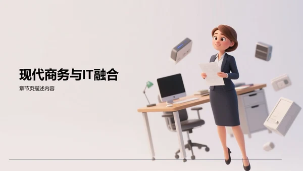 灰色3D风转正答辩述职PPT主题
