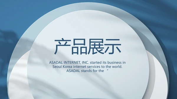 蓝色大气公司产品介绍宣传通用PPT