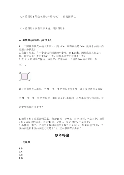 北师大版六年级下册数学期末测试卷及完整答案（名校卷）.docx