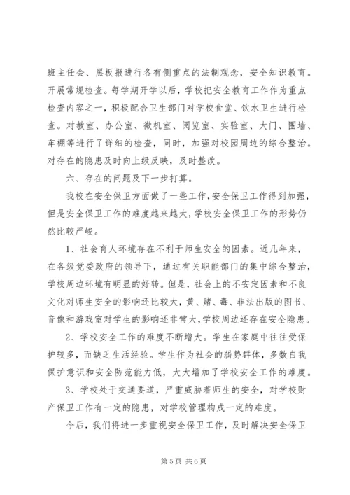 八仙筒镇中学安全自查报告.docx