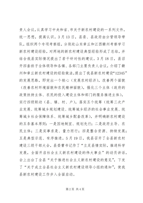 县新农村建设情况汇报 (5).docx