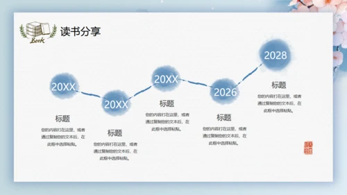 唯美中国风中国书画读书分享会通用PPT