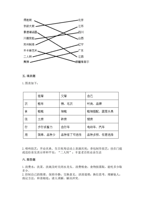2023部编版四年级下册道德与法治期末测试卷（网校专用）.docx