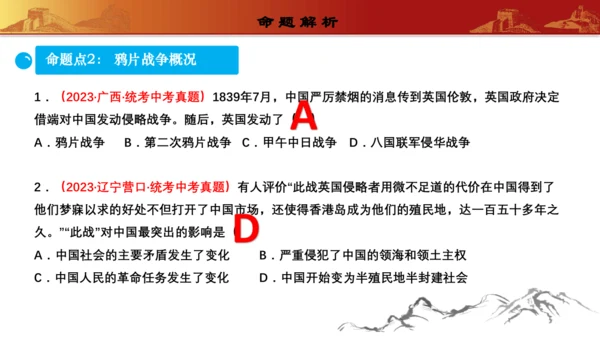 第一单元中国开始沦为半殖民地半封建社会（复习课件）-【课堂无忧】新课标同步核心素养课堂