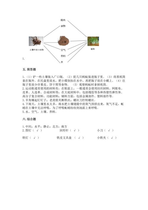 苏教版二年级下册科学期末测试卷往年题考.docx