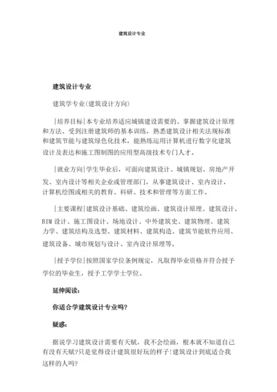 建筑设计专业.docx