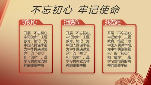 红色党建党支部述职报告动态PPT党课
