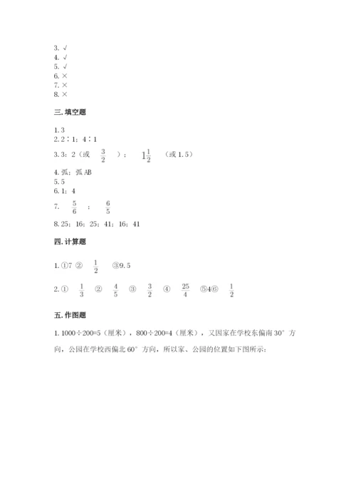 小学数学六年级上册期末卷及参考答案（综合题）.docx