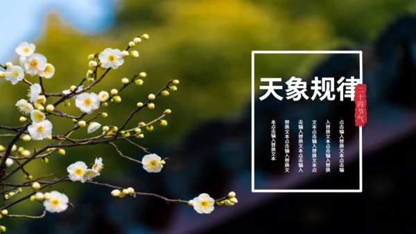立春春景通用PPT模板