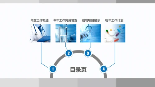 医疗卫生医院医药基因化验动态PPT模板