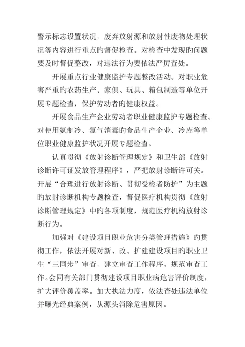 全区卫生监督工作方案.docx