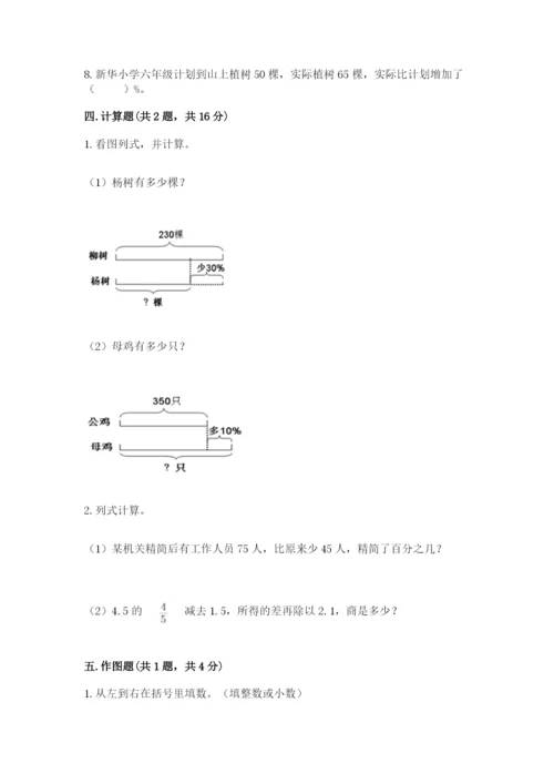 赣州市大余县六年级下册数学期末测试卷标准卷.docx