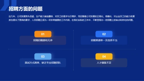 蓝色商务人资行政部年终工作总结汇报PPT下载