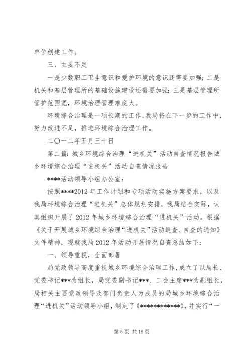 城乡环境综合治理“进机关”活动工作自查报告.docx