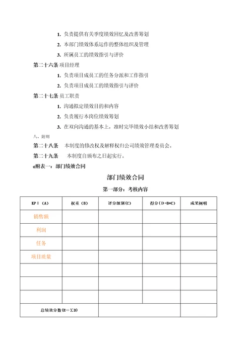 小型咨询公司的绩效考核方案