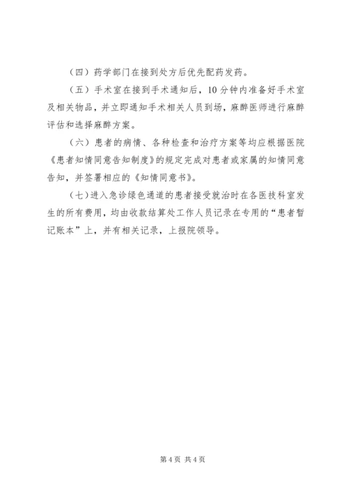 医院急诊绿色通道管理制度.docx