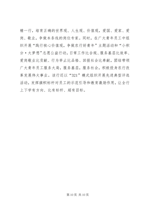 学雷锋银行汇报材料.docx