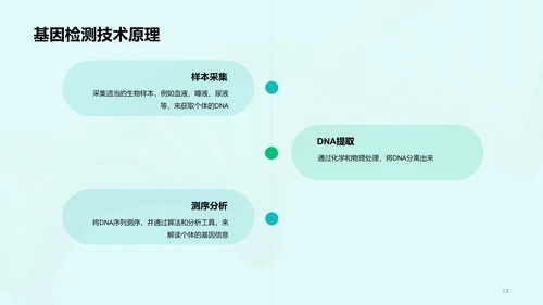 绿色创意基因检测服务商业计划书PPT模板