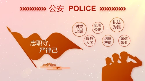 开场视频片头公安述职述廉报告PPT封含MOV