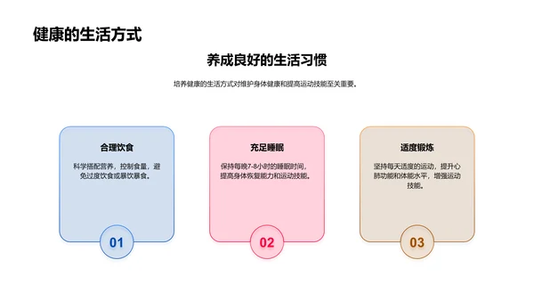 运动技巧教学报告PPT模板