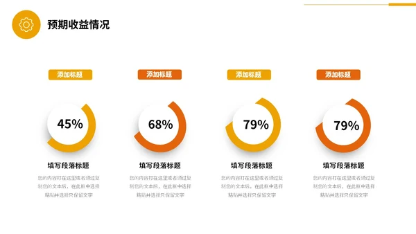 商务风黄桔色形状金融行业理财投资融资商务通用PPT