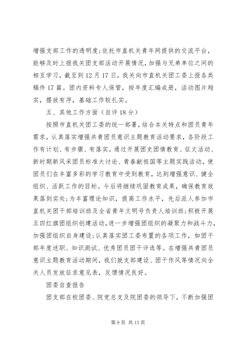 团委自查报告范文精选4篇.docx