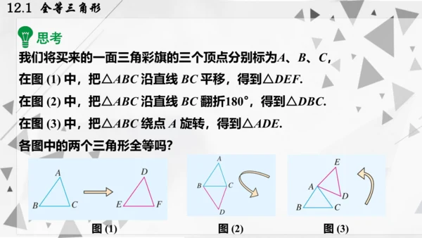 人教版数学八年级上册12.1  全等三角形课件（共24张PPT）
