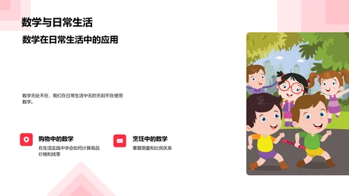 快乐数学学习课PPT模板