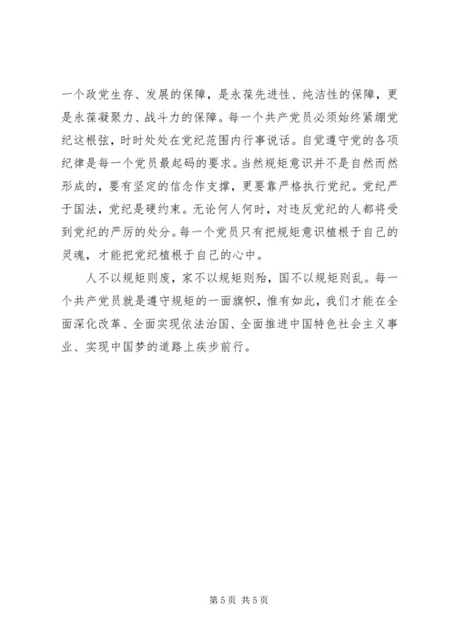 最新严守党的政治纪律和政治规矩心得体会【精品】 (2).docx