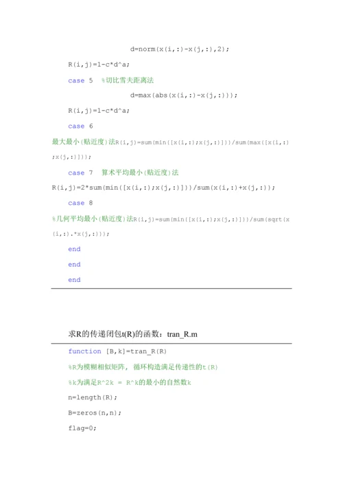 2023年Matlab笔记模糊聚类分析原理及实现.docx