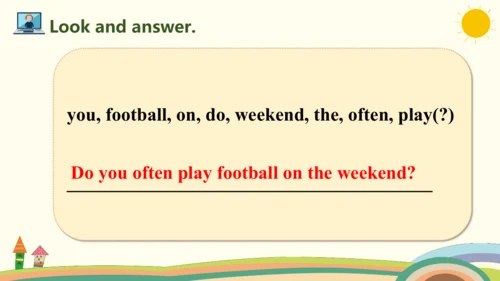 Unit 2 My week Part B Let's try & Let's talk课件（共19
