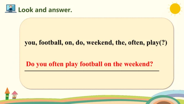 Unit 2 My week Part B Let's try & Let's talk课件（共19