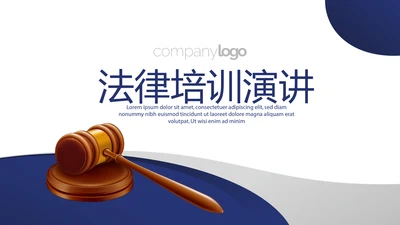法律培训演讲年终工作总结动态PPT