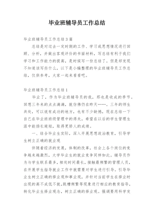 毕业班辅导员工作总结_1.docx