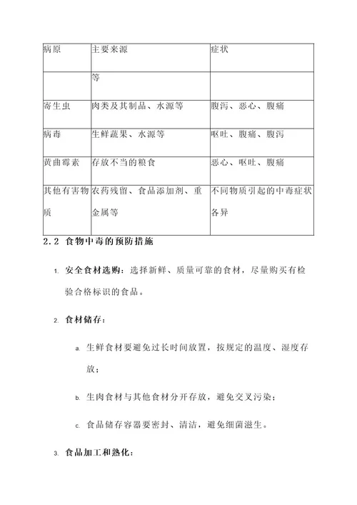 学校预食物中毒教育方案