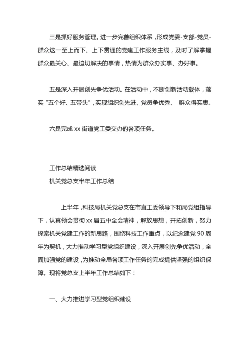 村党总支半年工作总结.docx