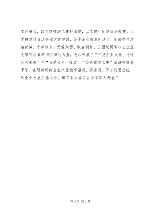 乡镇非公企业党建工作汇报.docx