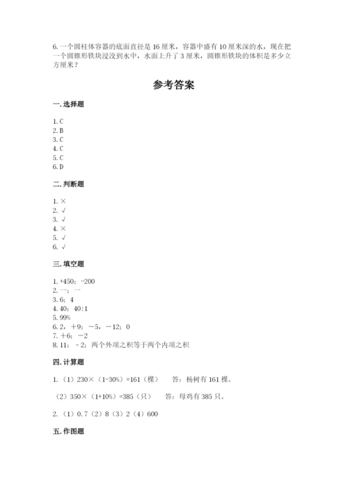 萝北县六年级下册数学期末测试卷及完整答案.docx