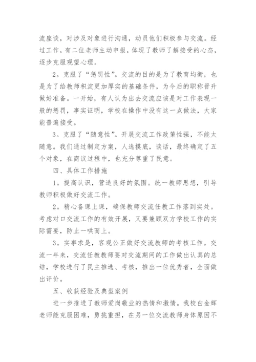 交流教师工作总结.docx