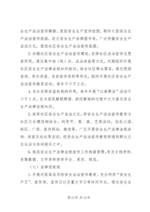 镇安全生产法律八进活动实施方案.docx