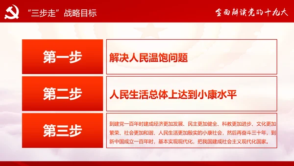 不忘初心牢记使命十九大报告学习PPT模板