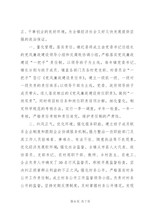 镇纪委纪检监察工作总结.docx