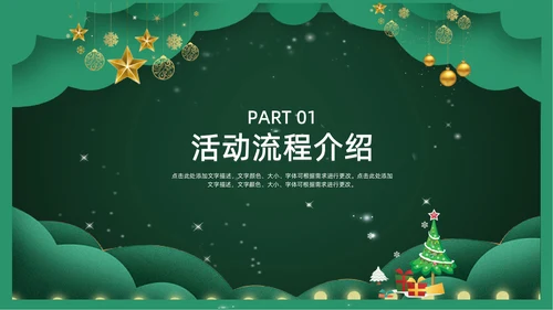 圣诞快乐节日活动策划文案通用PPT模板