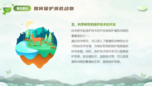 保护濒危动物，拯救美好生命通用PPT模板