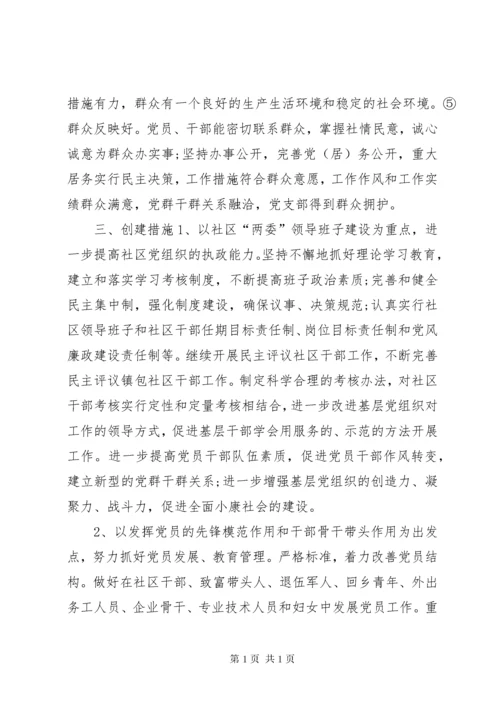 社区党支部工作计划范文精选.docx