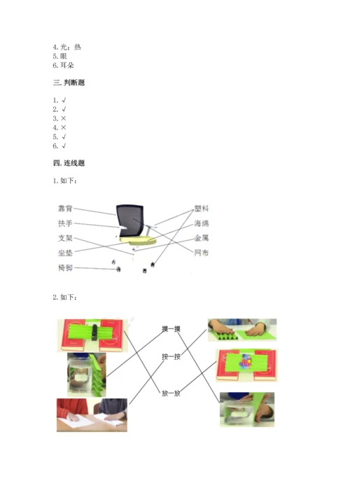 教科版科学二年级上册《期末测试卷》（各地真题）.docx